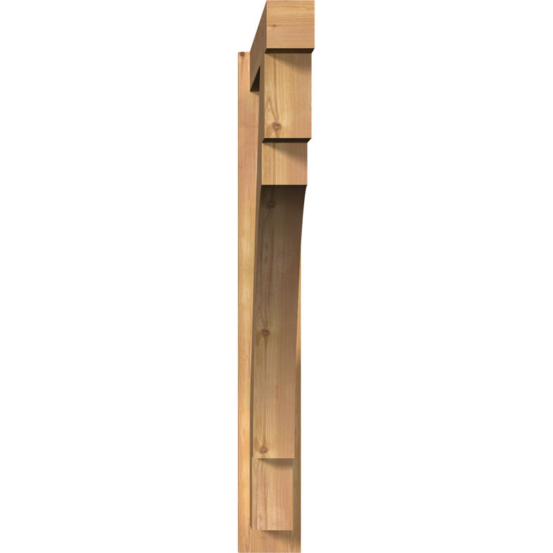 Persienne en bois Merced Block Rustic Timber, P 44 po x H 44 po, Sapin Douglas de 8 po (sciage brut)