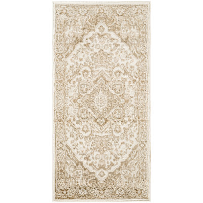 Lafever 2' x 4' Ivory Taupe Vintage Indoor Rug