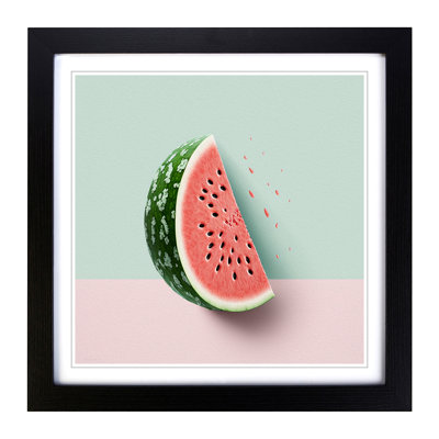 Watermelon Minimalism - Framed Print