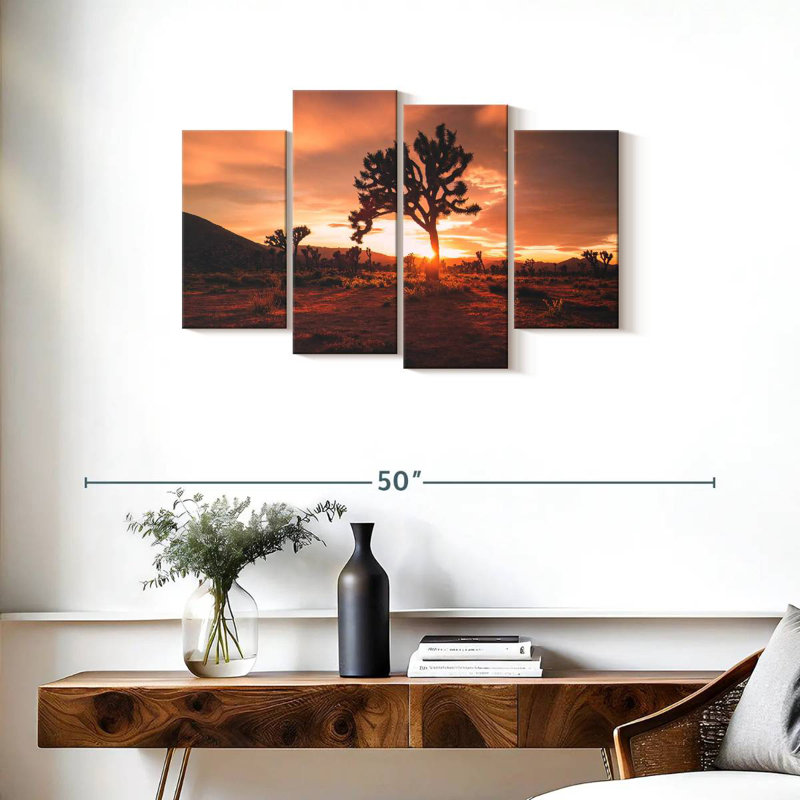 Nicci Joshua Tree Desert Sunset, H 22 po x l 36 po