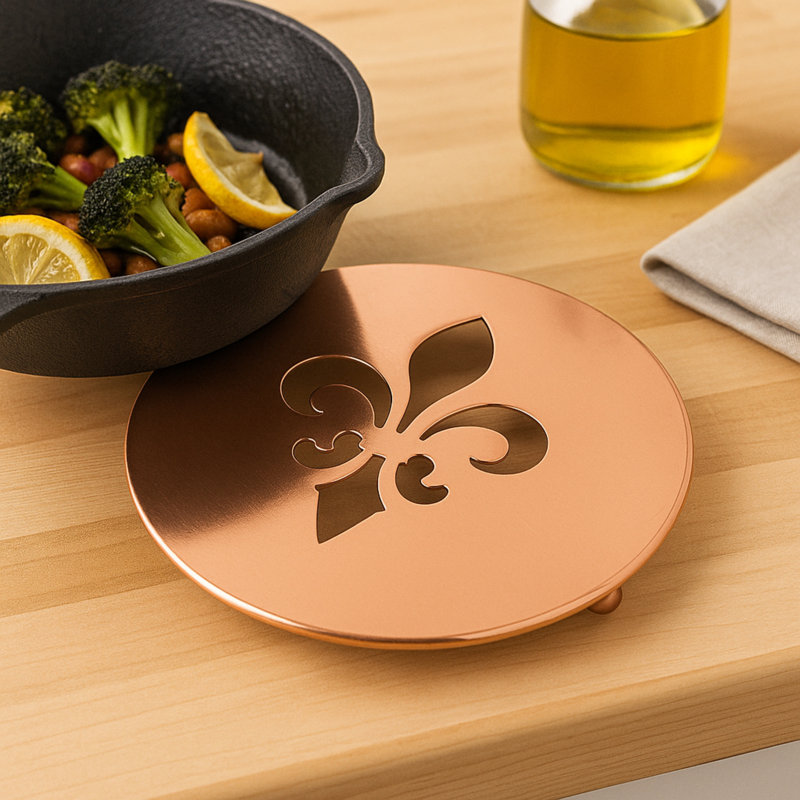 Stainless Steel Round 1 Piece Trivet