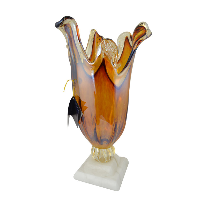 Glass Table Vase Handblown