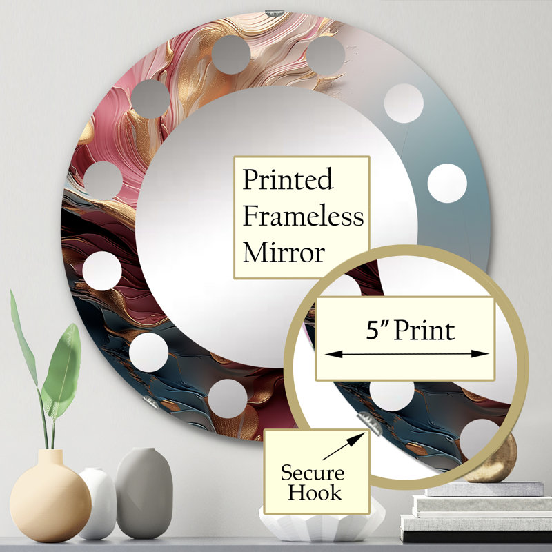 Miroir mural Wanyae, 24 po x 24 po