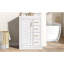 Meuble-lavabo 24 po avec lavabo intégré en céramique, meuble-lavabo simple avec 1 porte et 3 tiroirs pour salle de bain petite et moyenne-2019775578