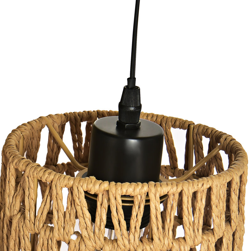 Asiel 65'' Dimmable Industrial Tree Floor Lamp with 3 Bulbs Included, Black