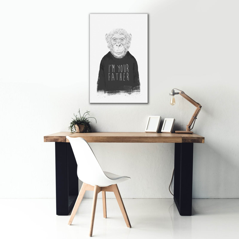 «I'm Your Father» par Balazs Solti, art mural sur toile, H 40 po x l 26 po
