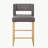 Alyncia Upholstered Counter Stool with Metal Frame-1543647480