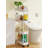 5.3" Slim Storage Cart - 4 Tiers Bathroom Organizer Mobile Shelving Unit Storage Rolling Utility Cart Slide Out Organizer For Kitchen Bathroom Laundry Narrow Places-110406611
