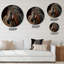 Cheval amérindien coloré I - Art mural moderne en bois - Bois de pin naturel-87050171