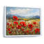 «Red Poppies Field In Mountain I», reproduction sur toile-48656619-48656631