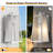 1-Light 14''H Iron White Etl Outdoor Wall Lantern With Dusk To Dawn-209356138