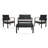 Dianna 4 - Person Patio Conversation Set with Cushions-294992644-393786657