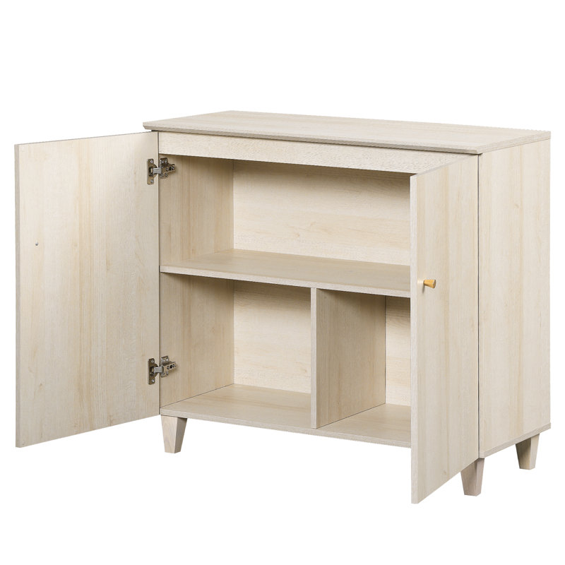 71 Inches Tall Bookcase With Doors, 5-Tier Bookshelf With Storage Cabinet For Home Office, Living Room, 35.4" Wide, 1