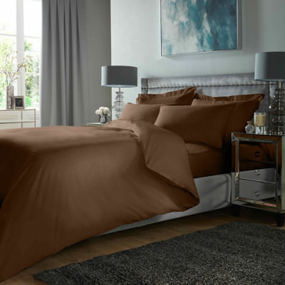 Satin Solid Colour Duvet Cover Set with Pillowcases
