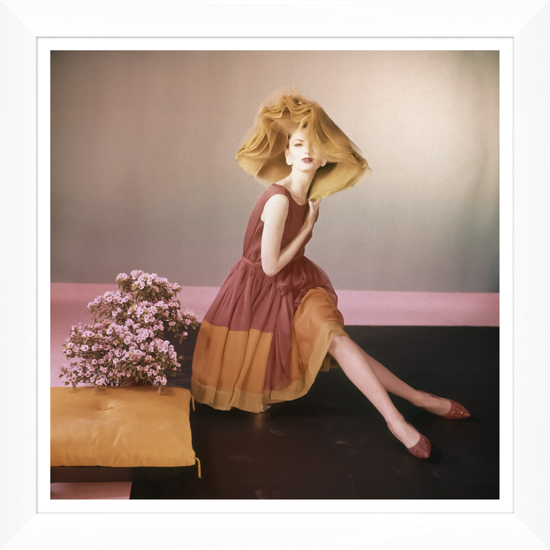 Vogue Magazine, "Model Wearing Galanos Ensemble," Horst P. Horst, March 15, 1961 Print by Horst P. Horst, 30" H x 30" W