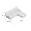 Adelaide 3 Seater Corner Sofa 