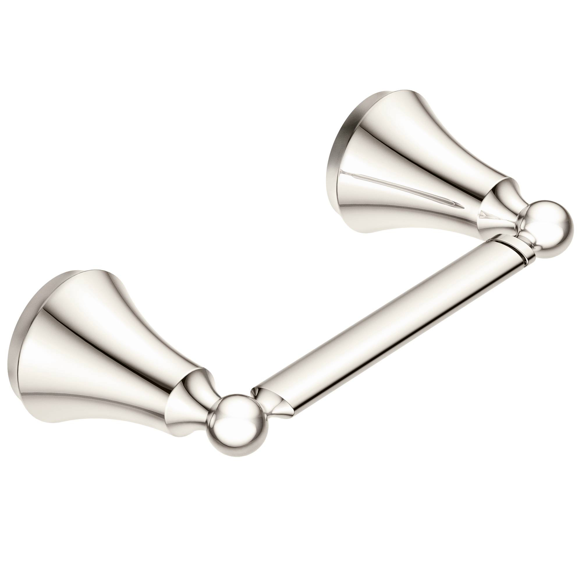 Wynford Wall Mounted Toilet Paper Holder, Polished nickel