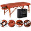 Ensemble de table de massage portable Winston Porter 31 "Santana Pro, rembourrage en mousse viscoélastique rouge montagne