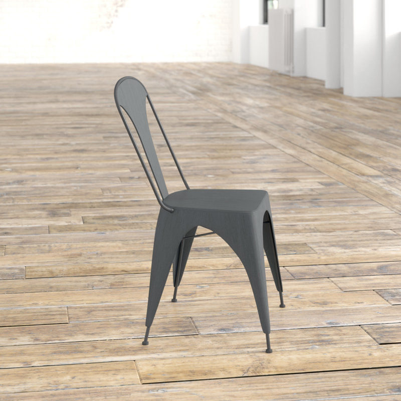 Chaise d'appoint en métal massif Ankush