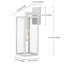 1-Light Outdoor Wall Lantern with Off-white Finish-29805835-66018563