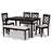 6 - Person Four Leg Dining Set-131629958-131629959