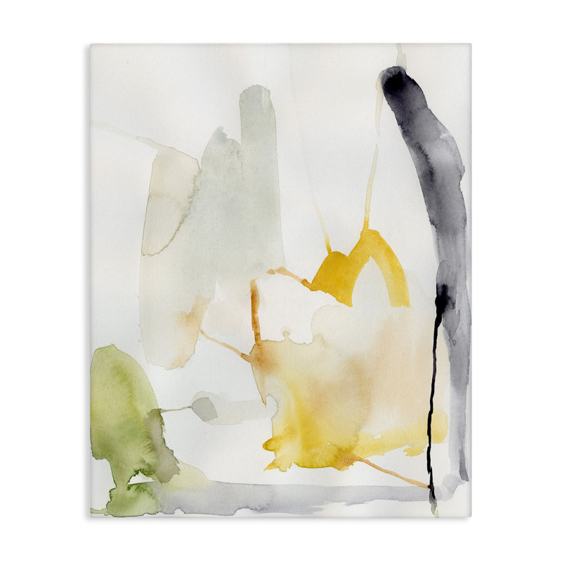 «Subtle Watercolor Splash», art mural sur toile par June Erica Vess, H 20 po x l 16 po