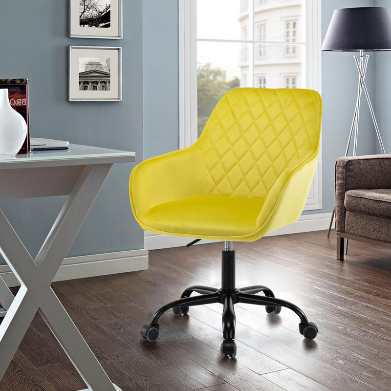 Chaise de travail Kylan, Jaune