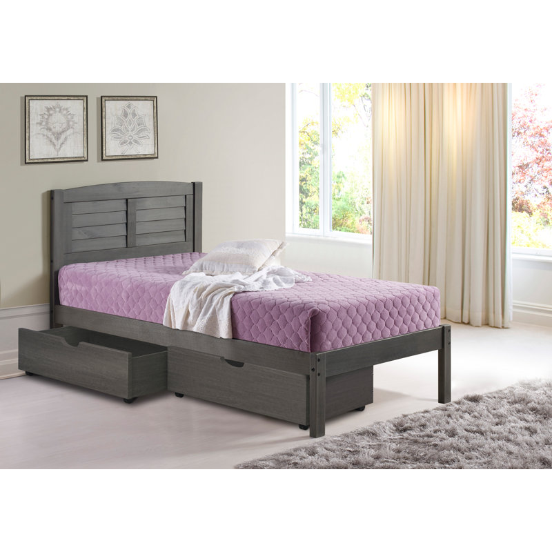 Hagen Solid Wood Platform Bed, Twin