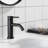 ADA Compliant Single Hole Bathroom Faucet - 6.57" High Stainless Steel Waterfall Faucet-121291022