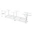 Steel 2 x 8FT Adjustable Heavy Duty Overhead Garage Ceiling Storage System in Soft White