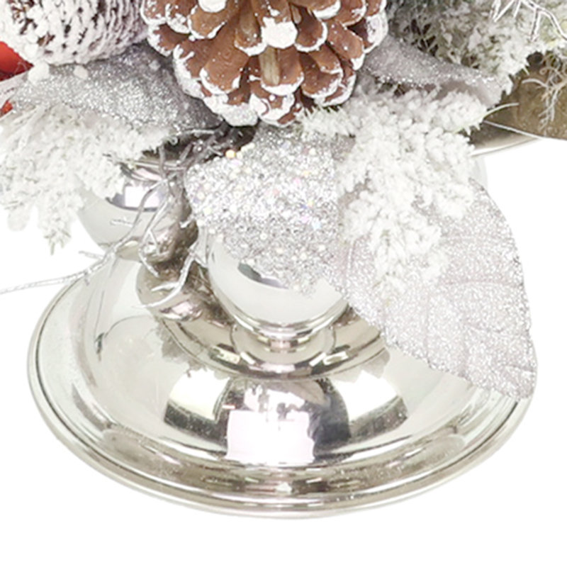Pre-Lit Holiday Tree with Ornaments, Berries and Bows