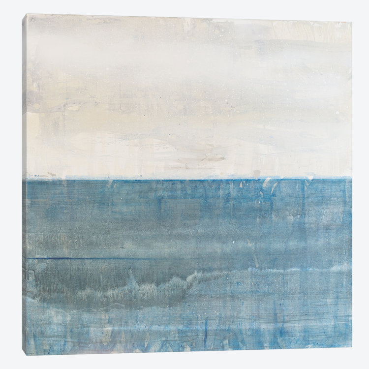 «Seascape», reproduction sur toile, H 26 po x l 26 po x P 1,5 po, Toile tendue, Pas de tapis