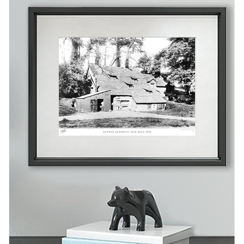 Nether Alderley, Old Mill 1896 - Single Picture Frame Print, 60cm H x 80cm W x 2.3cm D