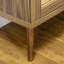 Buffet avec portes en rotin, brun