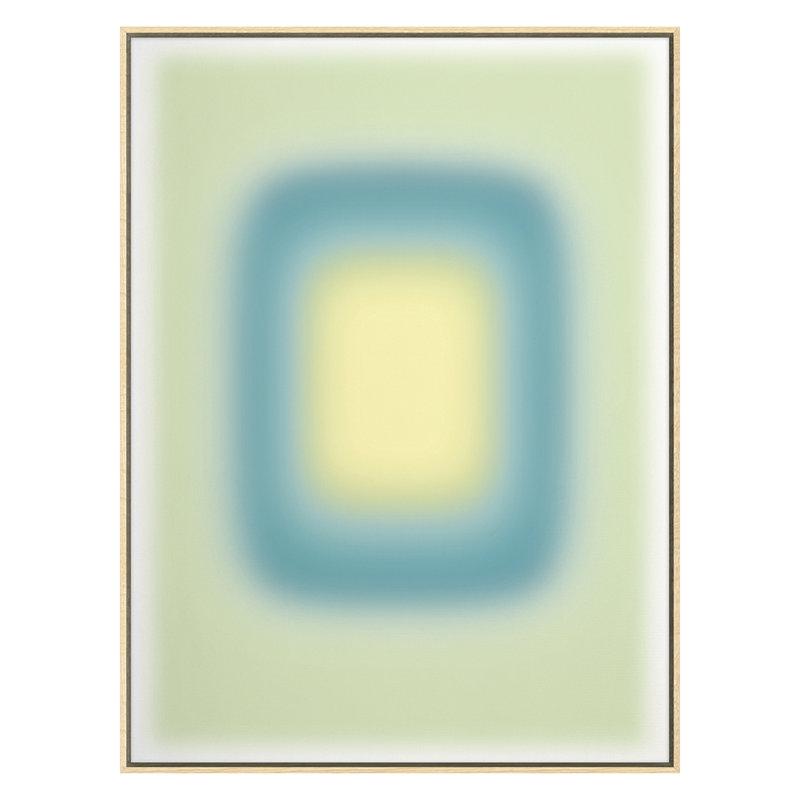 Blur Continuum 10 Print by Renee Stramel, Maple Framed, 45" H x 34" W x 1.88" D