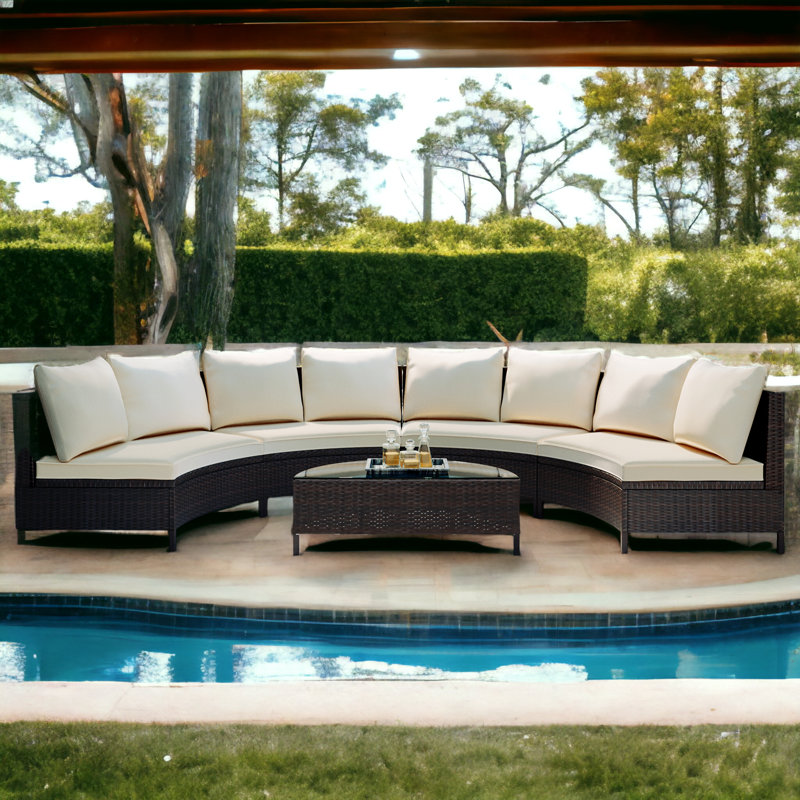 8 - Person Patio Conversation Set with Cushions