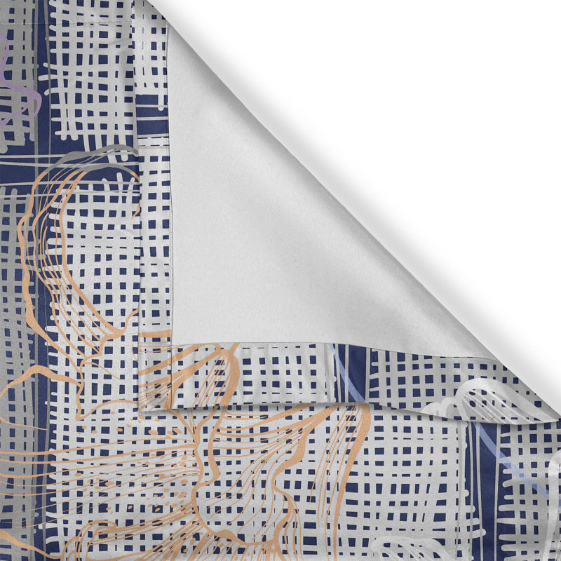 Bunnlevel Polyester Semi Sheer Curtain Pair
