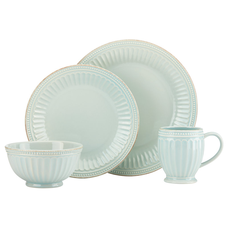 Lenox French Perle Groove 4 Piece Place Setting, Service for 1