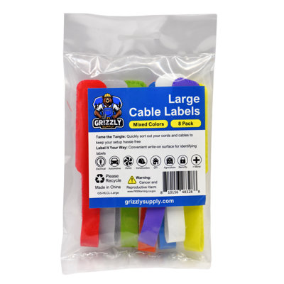 Large Cable Label 8/pk
