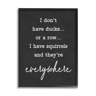 «Witty Ducks In A Row», typographie humoristique