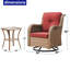 Chaise berçante et pivotante avec coussins 3 pièces Schutt-486449052-486449051