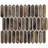 Fractal Picket 10.42" W x 11.81" L Glass Mosaic Wall Tile (0.85 sq. ft. / sheet)-36950458