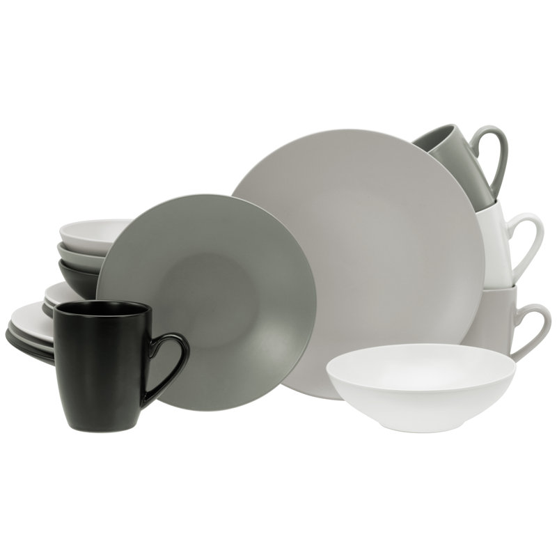 ?16 Piece Dinnerware Set, Service for 4