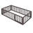 Ethan Modern Minimalist Montessori Pine Wood Floor Bed with Fence and Door-1425871547