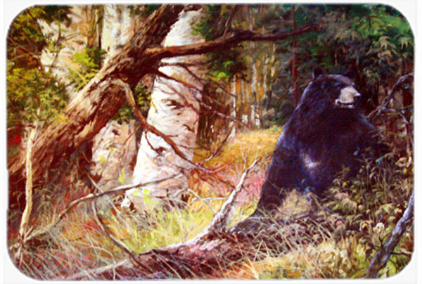 Caroline's Treasures Are You There Mr. Bear Glass Cutting Board