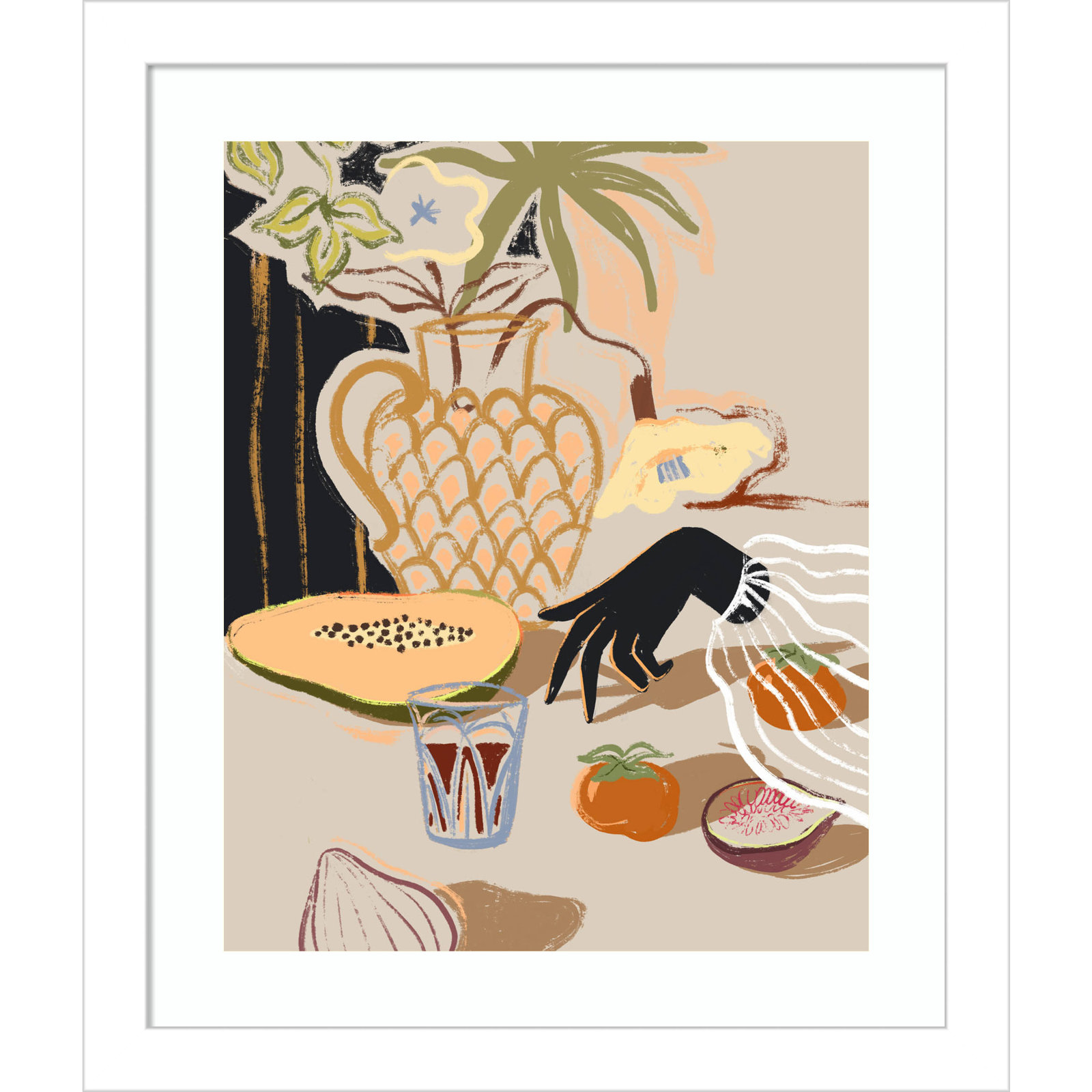 Northbrook "Fruitful Spread" Print, White, 13" H x 11" W