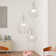 3 Light LED Spiral Pendant Ceiling Light With Different Shade Sizes