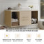 Meuble-lavabo mural moderne 39,3 pi
