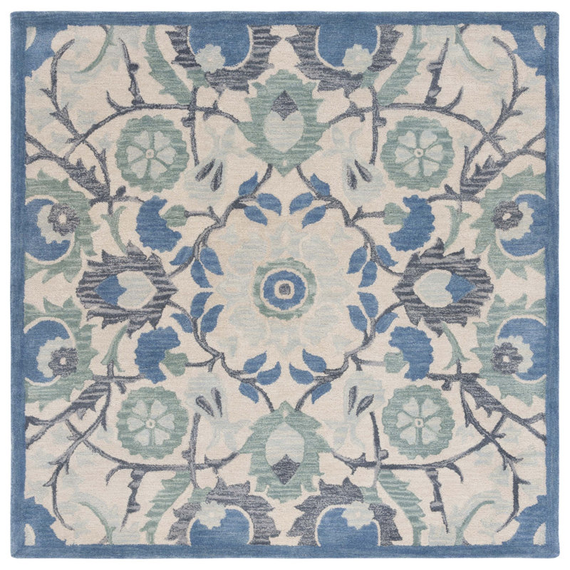 Tapis en laine touffeté à la main Antiquity, Carré 6 pi