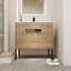 Meuble-lavabo de 36 pouces avec lavabo, meuble-lavabo autoportant ou flottant-106459462